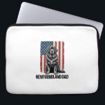 Housse Pour Ordinateur Portable Terre-Neuve Papa Chien Patriotique Vintage<br><div class="desc">Terre-Neuve Papa Chien Patriotique Vintage</div>