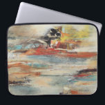 Housse Pour Ordinateur Portable Tesiturno<br><div class="desc">Tesiturno I de Gabriela Villarreal. Les lignes coupées de différentes couleurs sont superposées pour créer ce design unique.</div>