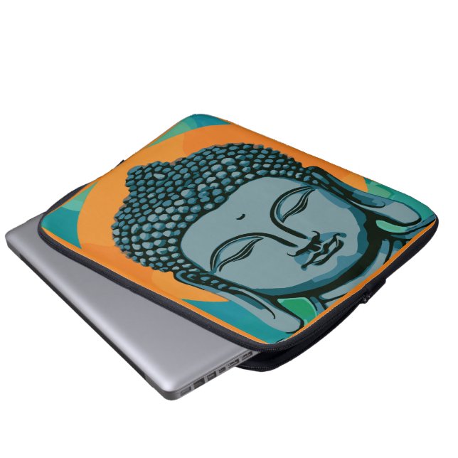 Housse Pour Ordinateur Portable Tête de bouddha zen (Devant bas)