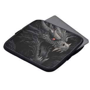 Housse Pour Ordinateur Portable Tête de dragon gothique personnalisée