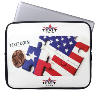 Housse Pour Ordinateur Portable "TeXit Coin 15" Puzzle Piece and Logo