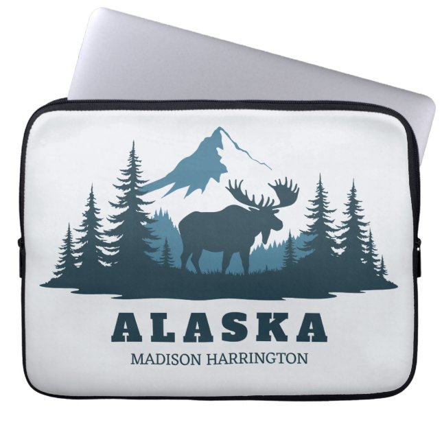 Housse Pour Ordinateur Portable Texte personnalisé ALASKA (Devant)