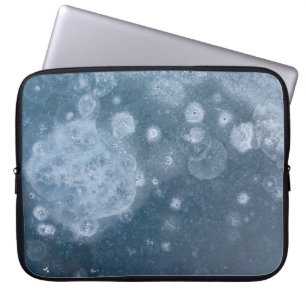 Housse Pour Ordinateur Portable textile floral noir et blanc