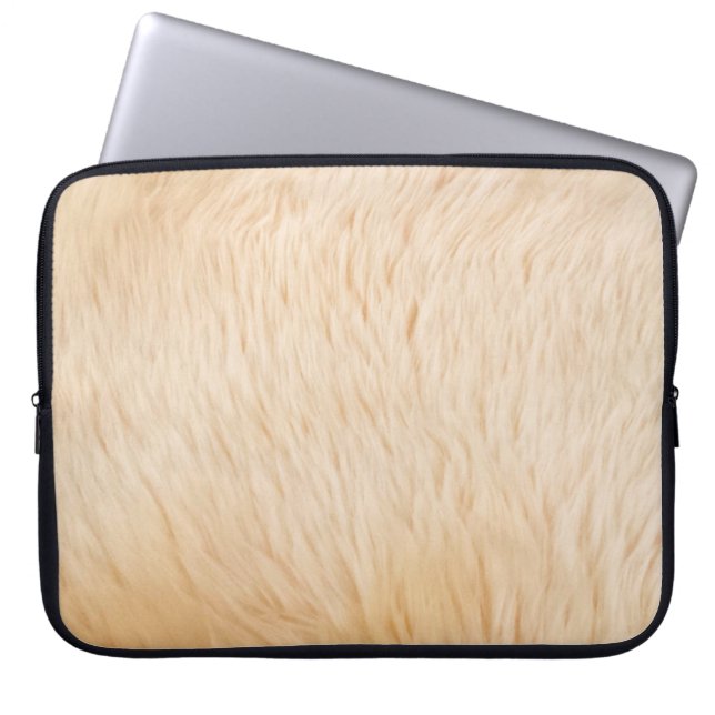 Housse Pour Ordinateur Portable Texture animale de fourrure de chèvre (Devant)