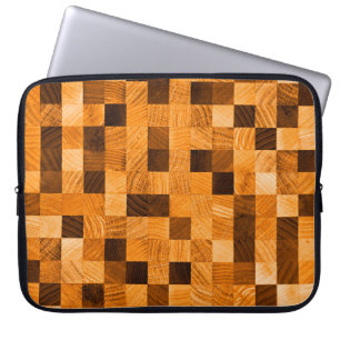 Housse Pour Ordinateur Portable texture arrière - plan Abstraite du bois de la fin