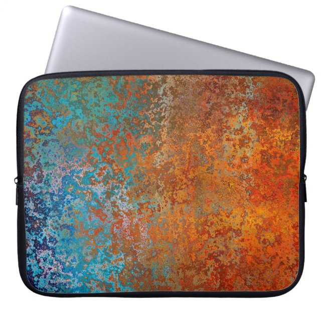 Housse Pour Ordinateur Portable texture Arrière - plan rouille vieux brun (Devant)