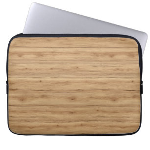 Housse Pour Ordinateur Portable Texture de planche en bois de chêne naturel avec d