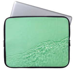 Housse Pour Ordinateur Portable Texture de surface de l'eau claire couleur bleu à