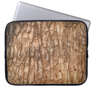 Housse Pour Ordinateur Portable Texture écorce d'arbre, arrière - plan de bois nat