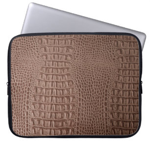 Housse Pour Ordinateur Portable texture en cuir Brown arrière - plan fermer macros