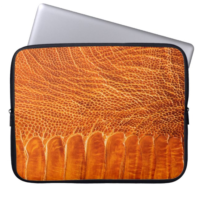 Housse Pour Ordinateur Portable Texture en cuir d'autruche (Devant)