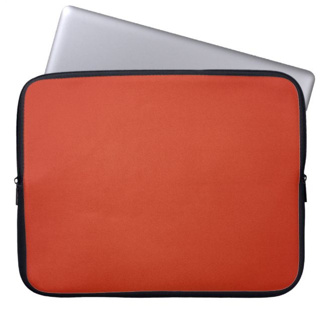 Housse Pour Ordinateur Portable Texture Grainée Rouge Chaud Moderne (Devant)
