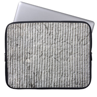 Housse Pour Ordinateur Portable Texture murale en pierre grise. Texture du mur de