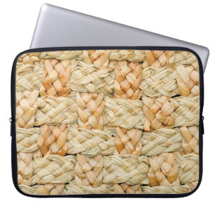 Housse Pour Ordinateur Portable texture naturelle de paille