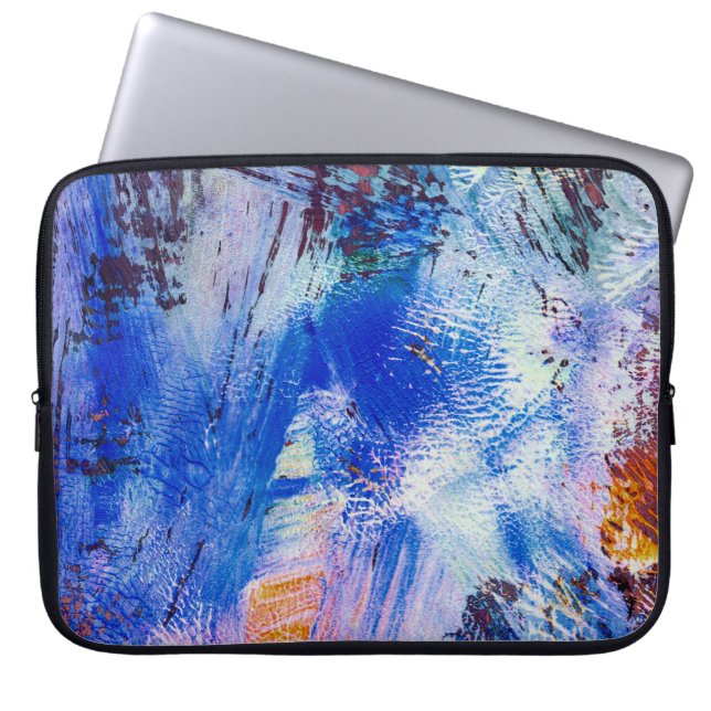 Housse Pour Ordinateur Portable texture raster acrylique différente mono multicolo (Devant)