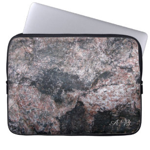 Housse Pour Ordinateur Portable Texture rosâtre de roche de nature avec des