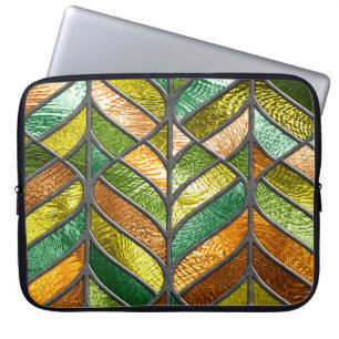 Housse Pour Ordinateur Portable texture transparente en verre tendu avec motif feu