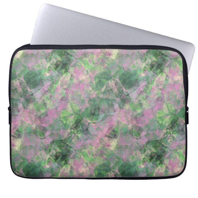 Housse Pour Ordinateur Portable Texture verte du printemps dégraissée (Devant)
