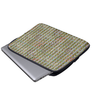 Housse Pour Ordinateur Portable Textured Pointillism Grid Pattern Artwork
