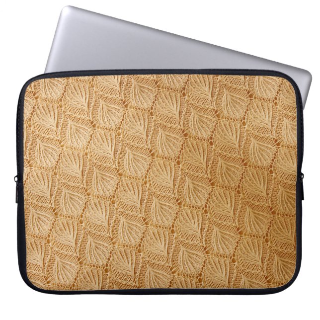 Housse Pour Ordinateur Portable textures en dentelle (Devant)