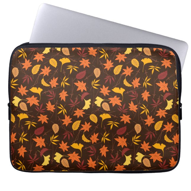 Housse Pour Ordinateur Portable Thanksgiving Maple Fall Pattern (Devant)