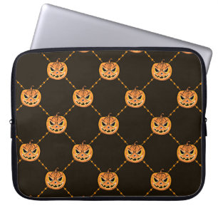 Housse Pour Ordinateur Portable Thème de la fête d'Halloween citrouille.