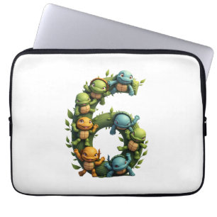 Housse Pour Ordinateur Portable Thème tortue de mer tortue pour 6ème anniversaire
