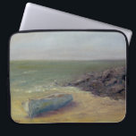 Housse Pour Ordinateur Portable Tide's Rolling In - Bateau sur le rivage<br><div class="desc">Tide's Rolling In par Marilyn Wendling. Bateau reposant dans le sable à l'approche des vagues.</div>