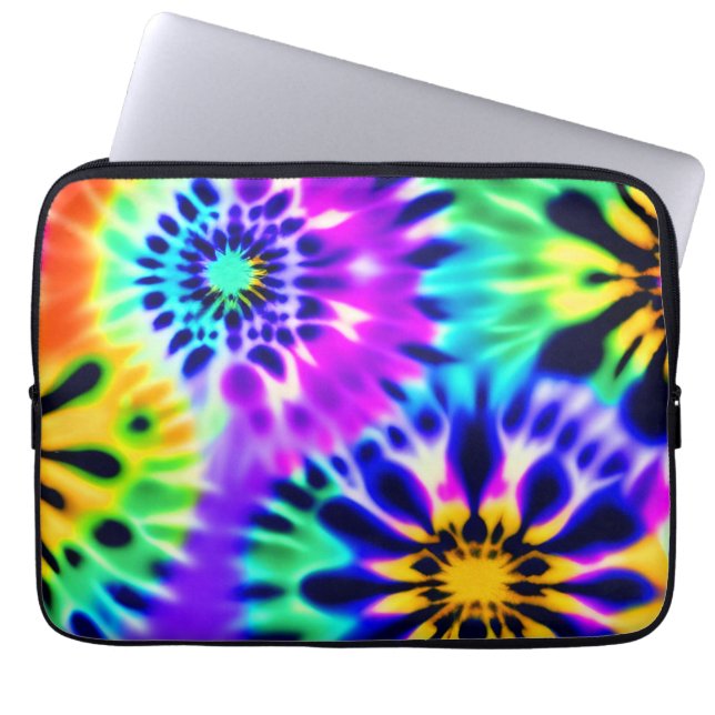 Housse Pour Ordinateur Portable Tie Dye Swirling Motif Design (Devant)