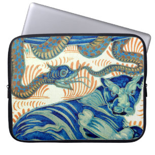 Housse Pour Ordinateur Portable Tigre de William De Morgan The et le serpent