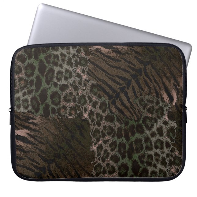 Housse Pour Ordinateur Portable Tigre léopard tendance (Devant)