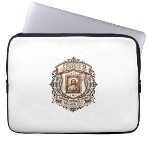 Housse Pour Ordinateur Portable Timbre vintage Jésus Timbre vintage Jésus