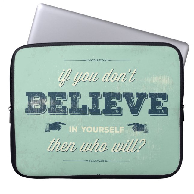 Housse Pour Ordinateur Portable Timographe citation Poster (Devant)