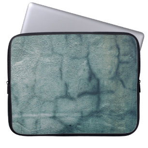 Housse Pour Ordinateur Portable Tissus bleus et blancs avec gouttelettes d'eau