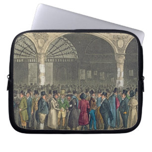 Housse Pour Ordinateur Portable Tom et Jerry visitant la bourse des valeurs, de