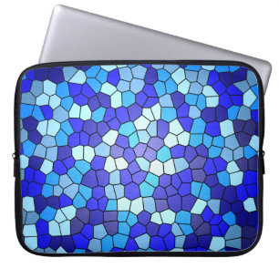 Housse Pour Ordinateur Portable Tons de verre de couleur bleue par Shirley Taylor