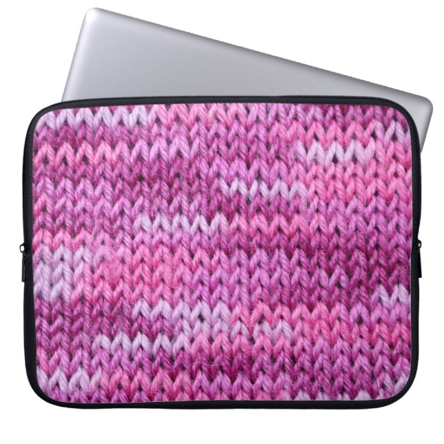 Housse Pour Ordinateur Portable Tons pourpres Tissus tricotés Texture (Devant)