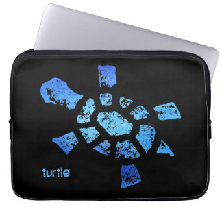 Housse Pour Ordinateur Portable Tortue de l'eau bleue 13"