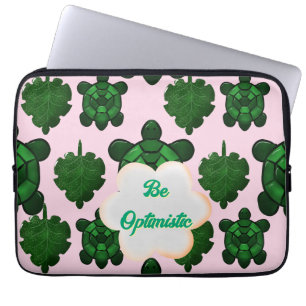 Housse Pour Ordinateur Portable Tortue Mignonne Motif Sans Couture, Tropical