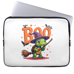 Housse Pour Ordinateur Portable Tortue Tortue Boo Sorcière Trick Or Treat Hallowee