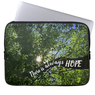 Housse Pour Ordinateur Portable Toujours espérer la lumière du soleil à travers le