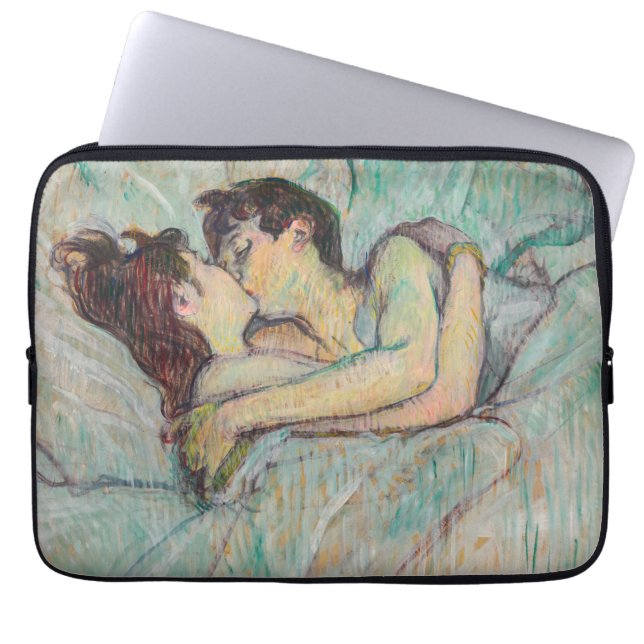 Housse Pour Ordinateur Portable Toulouse-Lautrec - Au lit : Le baiser (Devant)