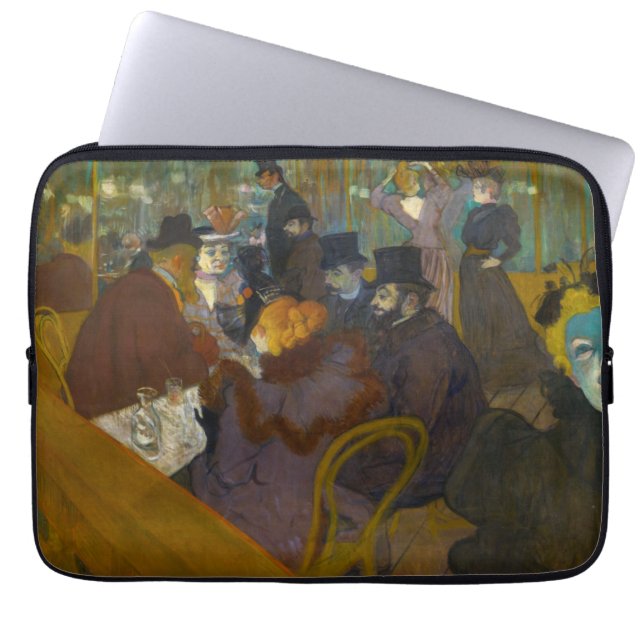 Housse Pour Ordinateur Portable Toulouse-Lautrec - Au Rouge (Devant)