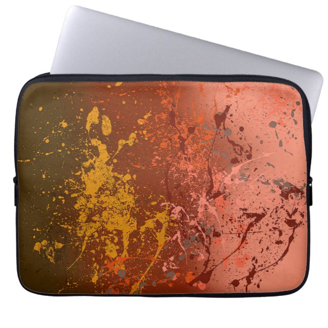 Housse Pour Ordinateur Portable Tourbillon de pêche (Devant)