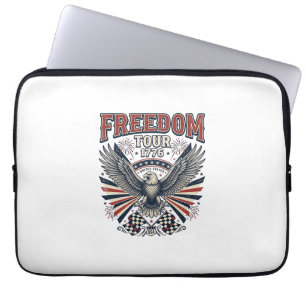 Housse Pour Ordinateur Portable Tournée Liberté 1776 Vintage Eagle Patriotic Shirt