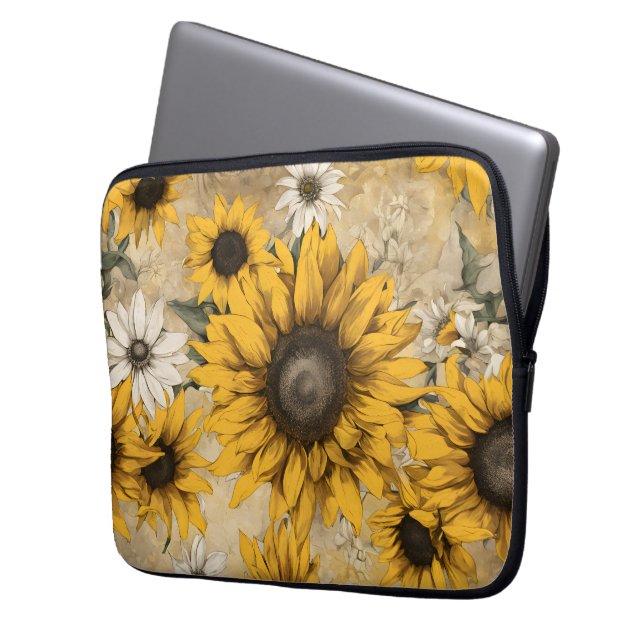 Housse Pour Ordinateur Portable Tournesol (devant gauche)