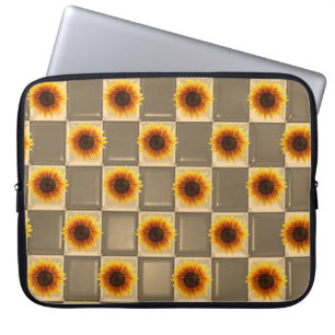 Housse Pour Ordinateur Portable Tournesol floral à manches d'ordinateur portable