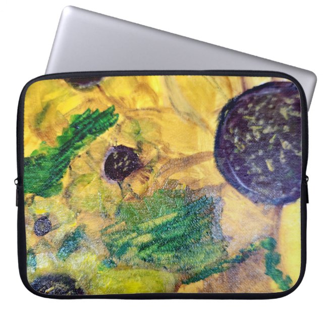 Housse Pour Ordinateur Portable Tournesols (Devant)