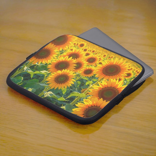 Housse pour ordinateur portable Tournesols (Laptop sleeve with sunflowers)