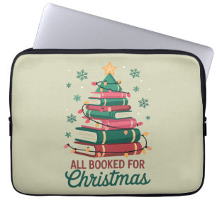 Housse Pour Ordinateur Portable Tout réservé pour le sapin de Noël de la bibliothé